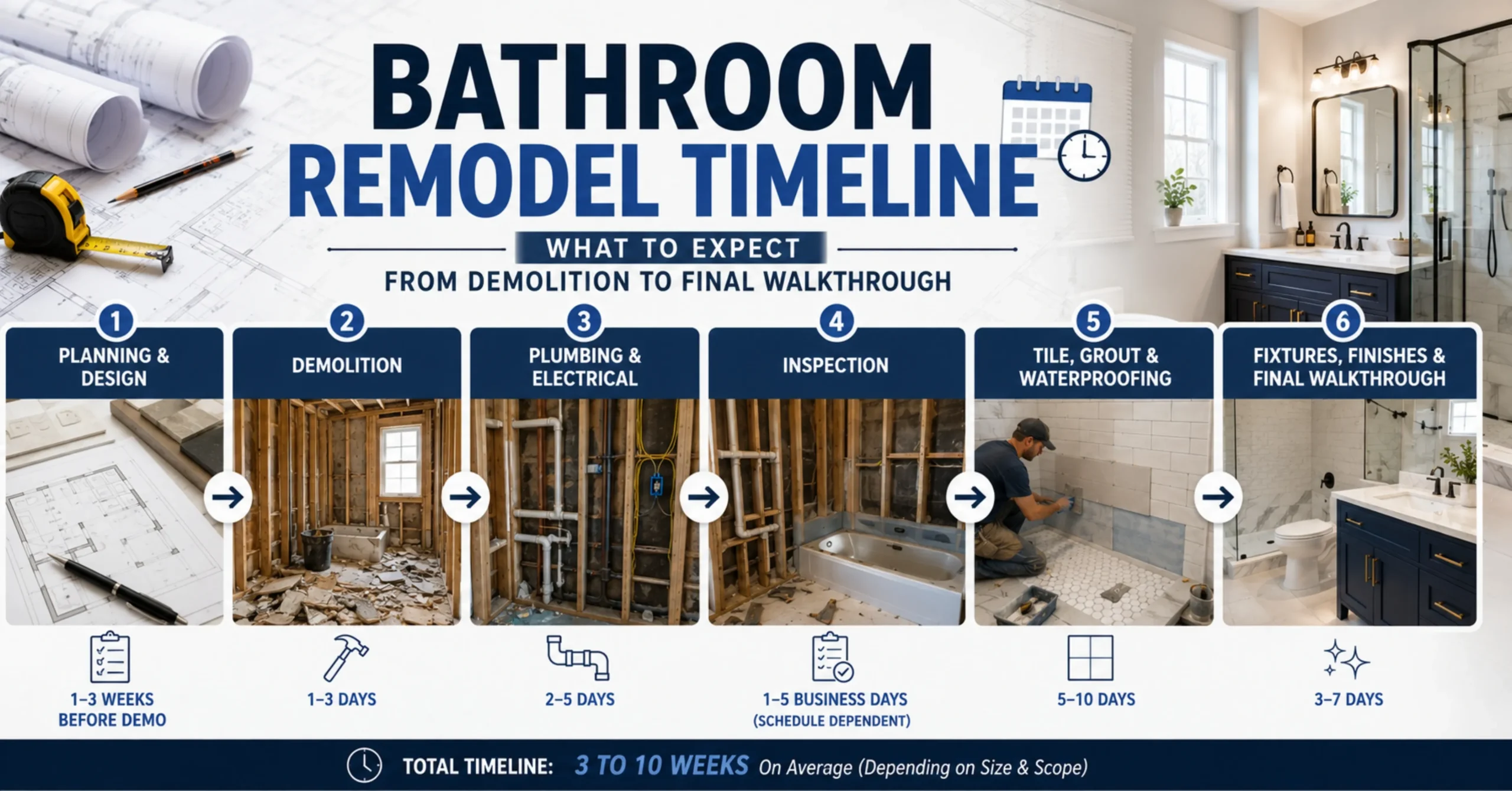 Essential Bathroom Remodel Timeline: How Long It Takes